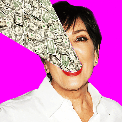 Kris Jenner Money GIF