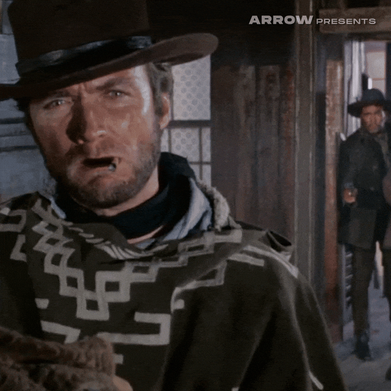 Clint Eastwood Gotcha GIF by Arrow Video