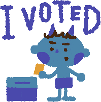 Illustration Voting Sticker