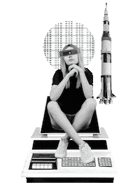 Rocket Coding Sticker by 42heilbronn