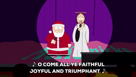 santa claus singing GIF by South Park 