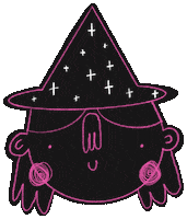 Pink Halloween Sticker