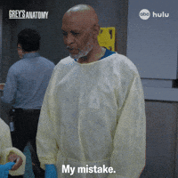 Greys Anatomy Oops GIF by ABC Network