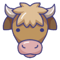Farming Simulator Cow Sticker by Farming Simulator | Official Channel