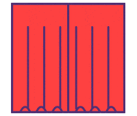 Curtain Ta Da Sticker by Modular