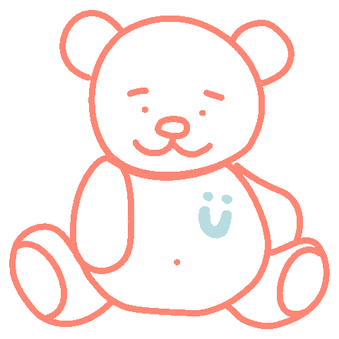Happy Teddy Sticker by gruendl.com