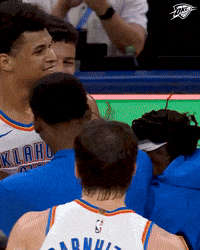 Oklahoma City Hug GIF by OKC Thunder
