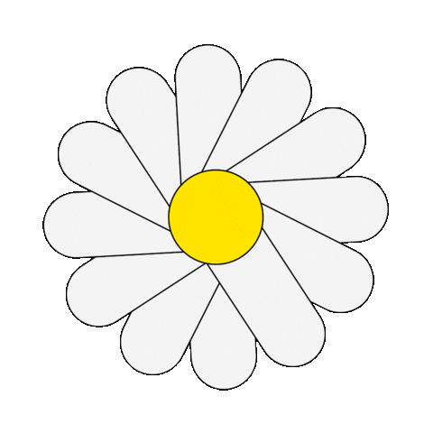 White Flower Sticker