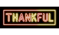 Thanks Neon Sticker by AllWriteByMe