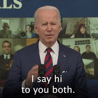 I say hi to you both.