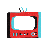Television Sticker by Slam Disques