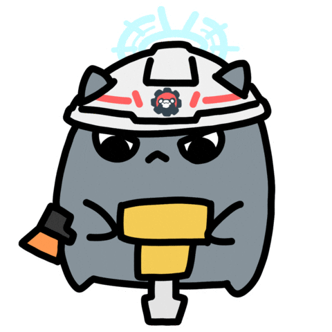 Cat Destroy Sticker by circlecan