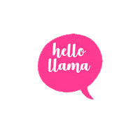 llama hello Sticker by decomansl
