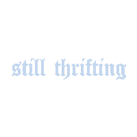 stillthrifting logo vintage clothing st Sticker