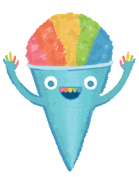 TEVATEAM smile rainbow surf waves Sticker