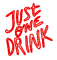 Enyoudraws hello drinking drunk handlettering Sticker