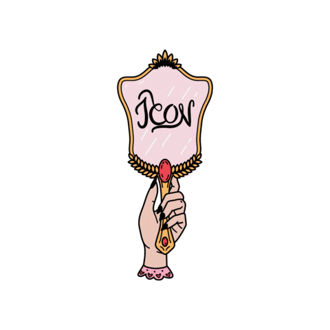 Pink Vintage Sticker by ICON Salon