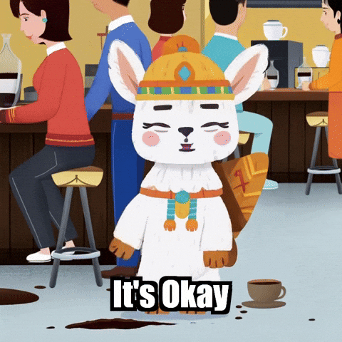 Its Okay Acceptance GIF by Llamaozi