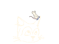 Cat Skating Sticker