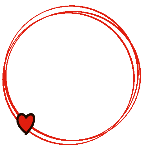 Srdce Circle Frame Sticker by Dobrý anděl