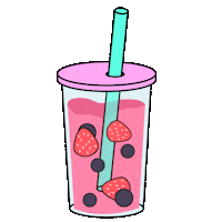 sheilawong drinks boba bubble tea boba tea Sticker