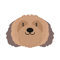 Dog Money Sticker