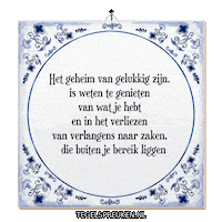 Moment Wijsheid Sticker by Tegelspreuken.nl