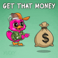 Get That Money Success GIF by Yucky Ducks