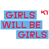 KariTraa pink women girls power Sticker