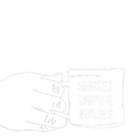 Coffee Nin Sticker by Nurses Inspire Nurses