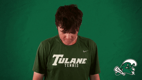 College Tennis Wave GIF by GreenWave