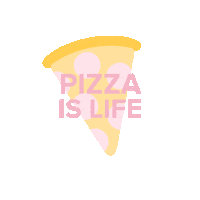Life Pizza Sticker by The Fittest You