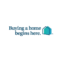 buyingahomebeginshere home house mortgages buyingahome Sticker