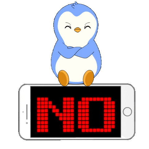 Penguin No Sticker by Pudgy Penguins