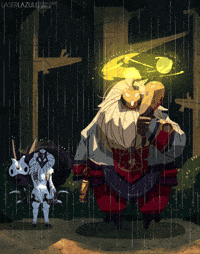 Hitsuji_Shiroi wolf league of legends lamb bard GIF