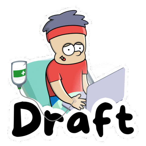 Tired Late Night Sticker by dowithtera
