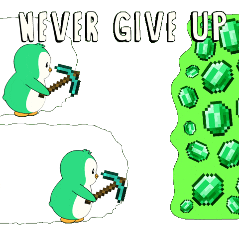 Give Up Crypto Sticker by Abster