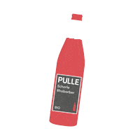 trinkpulle pulle rhabarber trinkpulle Sticker