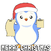 Merry Christmas Sticker by Pudgy Penguins