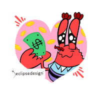 Crab Sticker by EclipseDesignCo