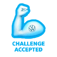 Challenge Accepted Sticker by Volkswagen Česká republika