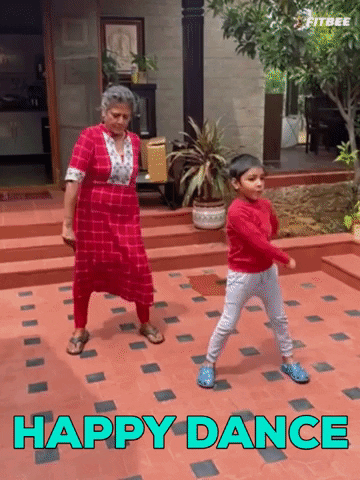 fitbee dance dancing happy dance mother GIF