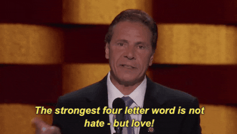 andrew cuomo love GIF by Democratic National Convention