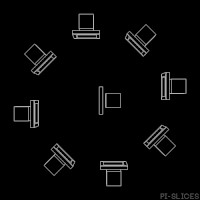 black and white 3d GIF by Pi-Slices