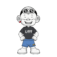 Uf White Monkey Sticker by Zhot