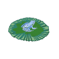 Frog Lilypad Sticker