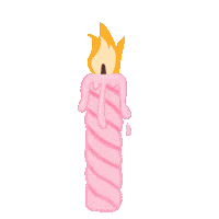 Pink Fire Sticker