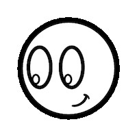 hansrinaldi smile eyes smiley face stick figure Sticker