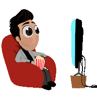Youtube Popcorn Sticker by NasserTone