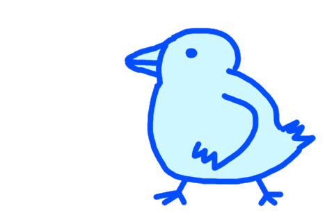 Bird Yelling Sticker by radratat